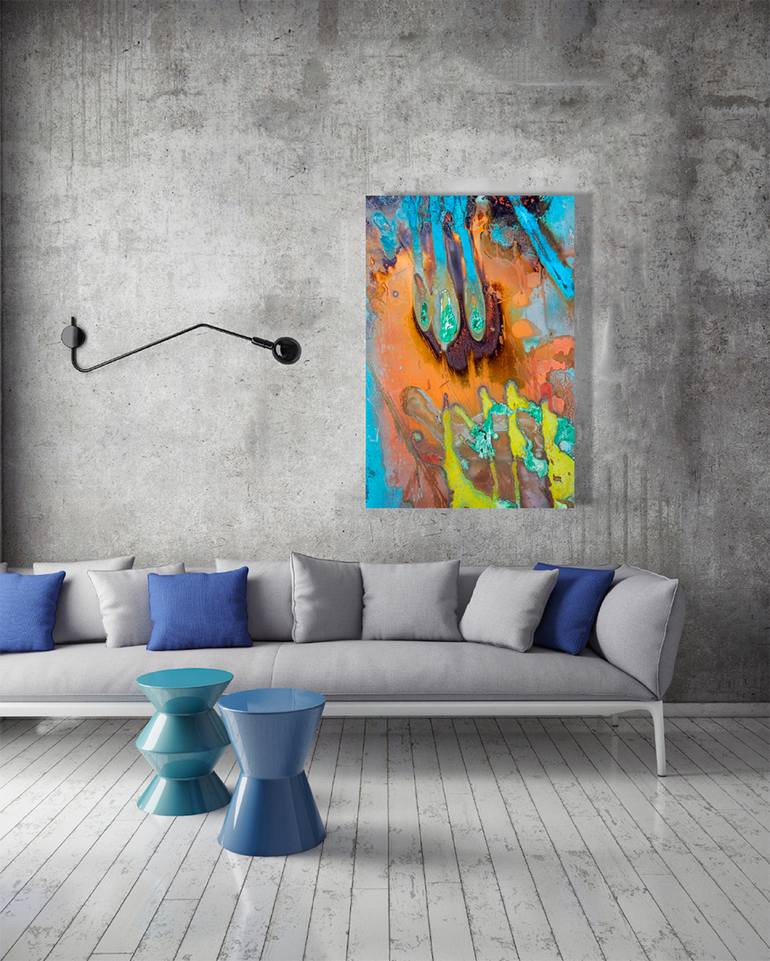 Original Abstract Expressionism Abstract Painting by Isidor Kullgren