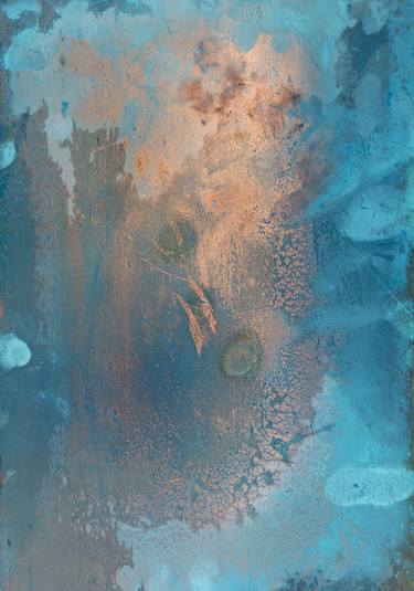 P33. Created on copper sheet metal by applying substances that start colourful chemical reactions thumb