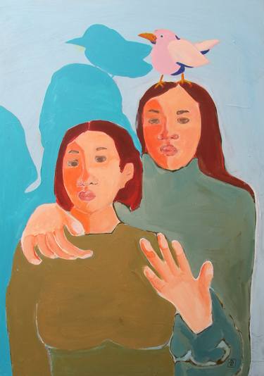 Original Portraiture People Paintings by Zacharo Karakonstanti