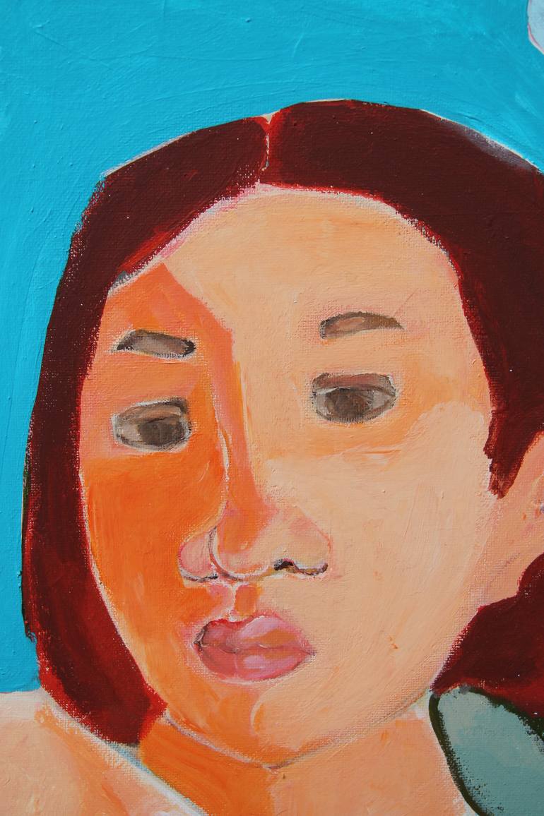 Original Portraiture People Painting by Zacharo Karakonstanti