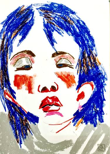Original Portraiture People Drawings by Zacharo Karakonstanti