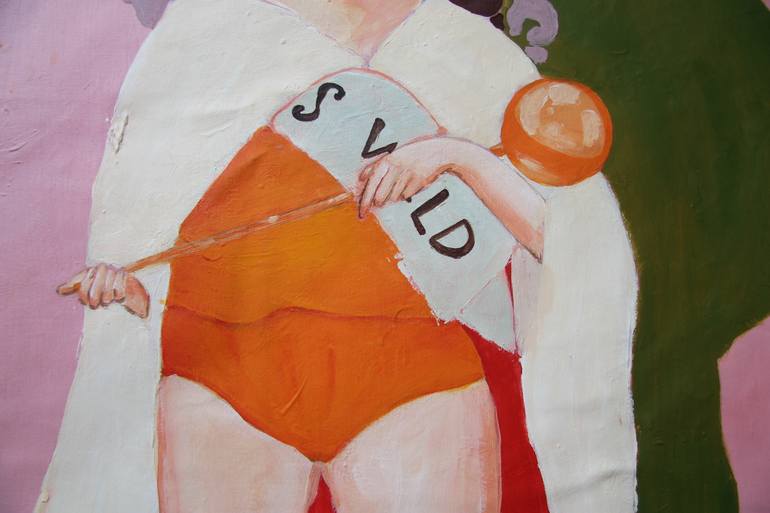 Original Abstract Expressionism Children Painting by Zacharo Karakonstanti