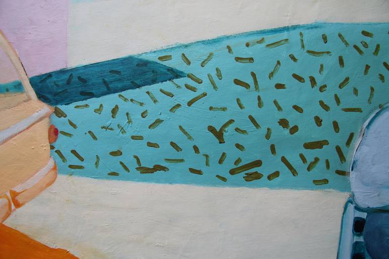 Original Abstract Expressionism Home Painting by Zacharo Karakonstanti