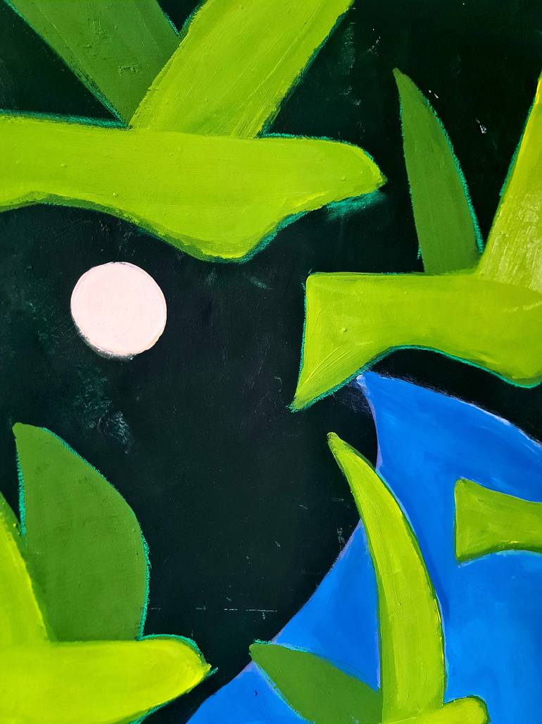 Original Abstract Nature Painting by Zacharo Karakonstanti