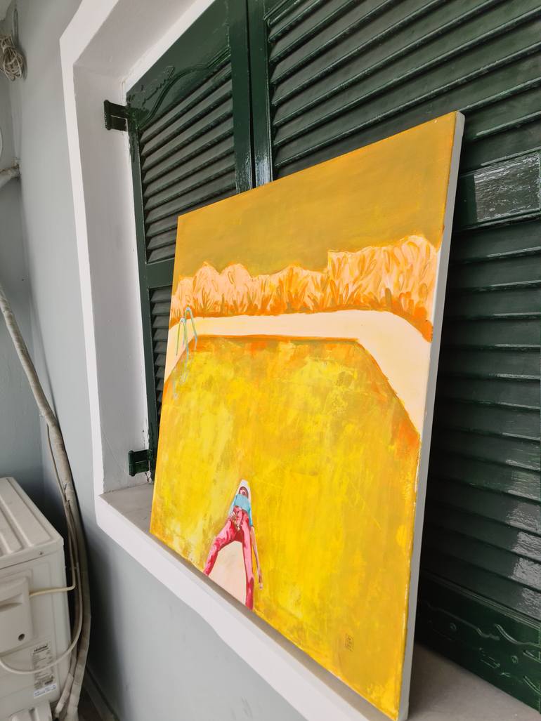 Original Abstract People Painting by Zacharo Karakonstanti