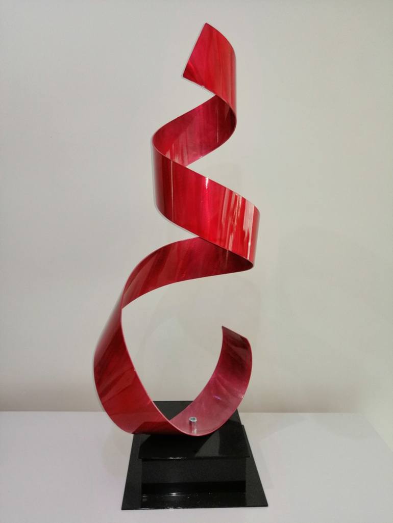 Art Spiral Sculpture Red Sculpture By Creat Lab Saatchi Art