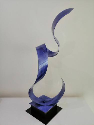 Blue Snake art sculpture thumb