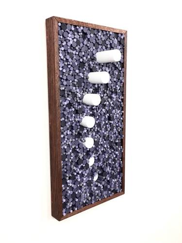 wall decor art wood panel in violet thumb