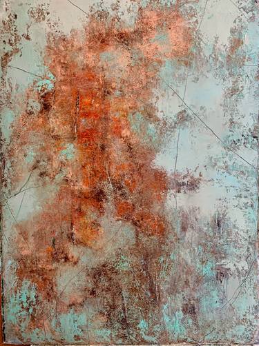 Original Abstract Expressionism Landscape Mixed Media by Susan Fine