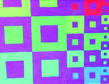 Original Pop Art Geometric Mixed Media by Avery Knox