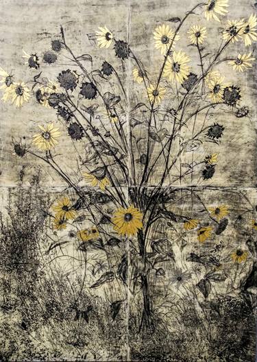 Original Floral Printmaking by Helen Gotlib