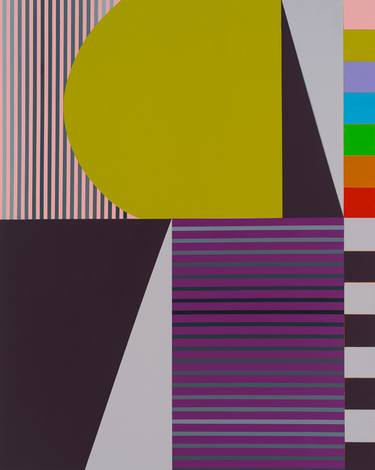 Original Bauhaus Abstract Paintings by Maggie Jiang