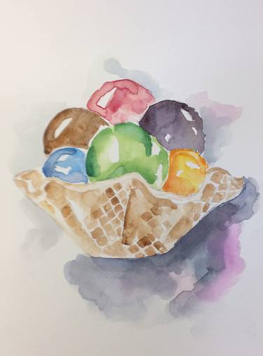 Print of Abstract Food & Drink Paintings by Annerley Owen