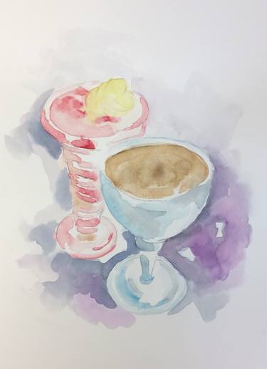 Print of Abstract Food & Drink Paintings by Annerley Owen