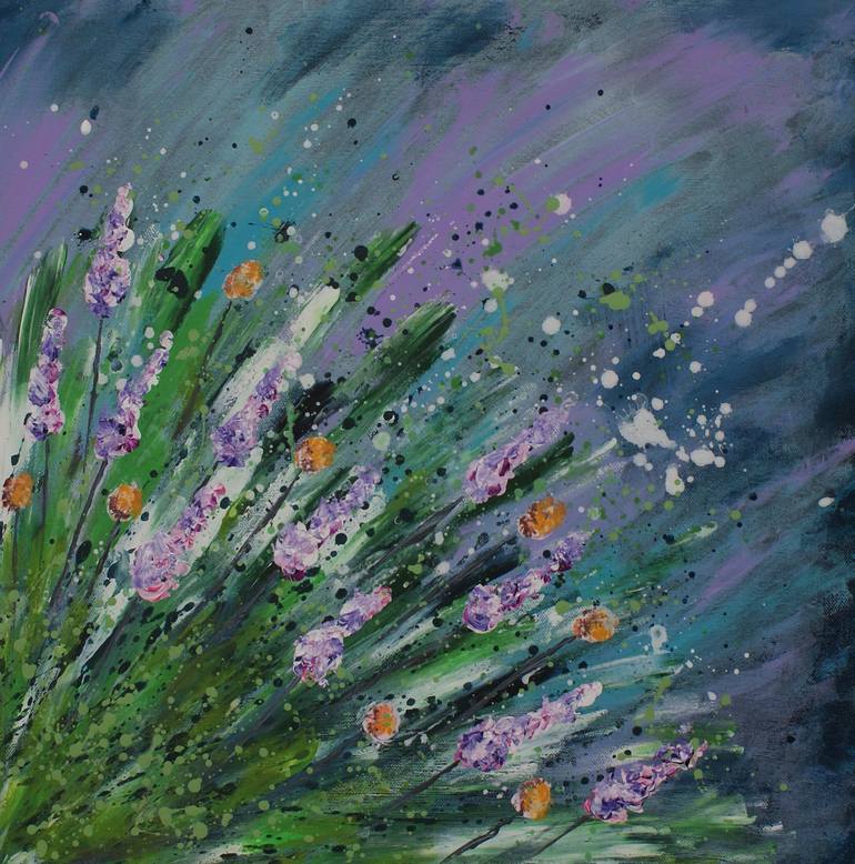 Painting - “Daisy Fields” - buy 12”x24”