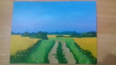 Flower Field Landscape Painting thumb