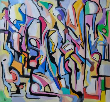 Original Abstract Paintings by Nicolas Polychronis