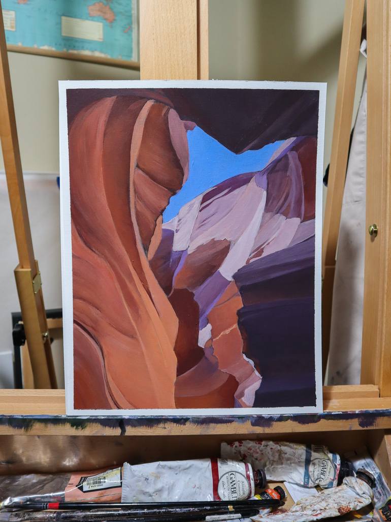 Original Figurative Landscape Painting by Elena Nabokova