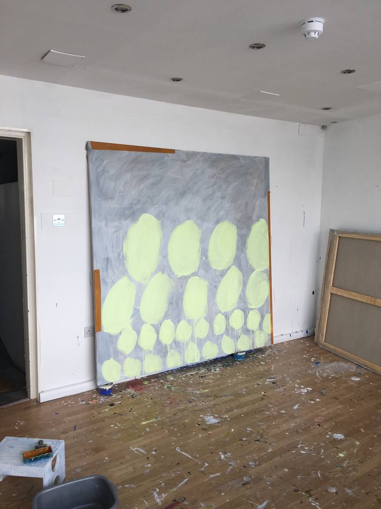 Original Abstract Expressionism Abstract Painting by Rosa Roberts