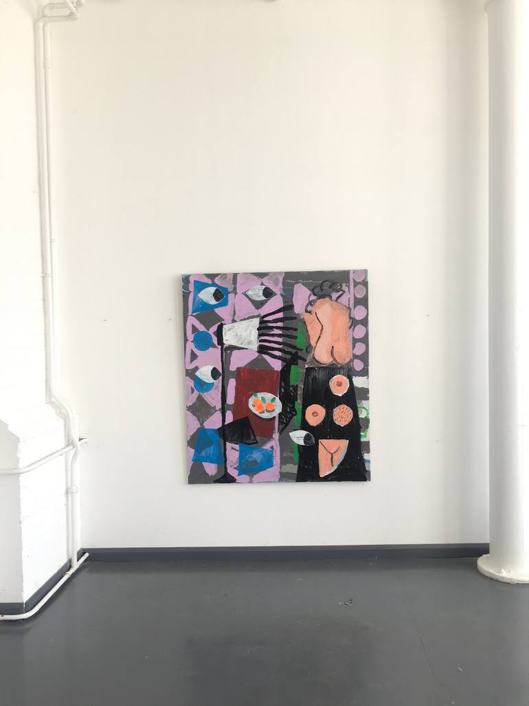 Original Abstract Erotic Painting by Rosa Roberts
