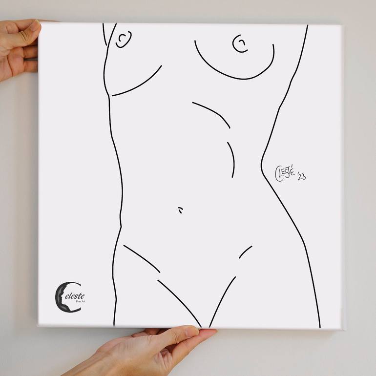 Original Illustration Nude Digital by Celeste von Solms