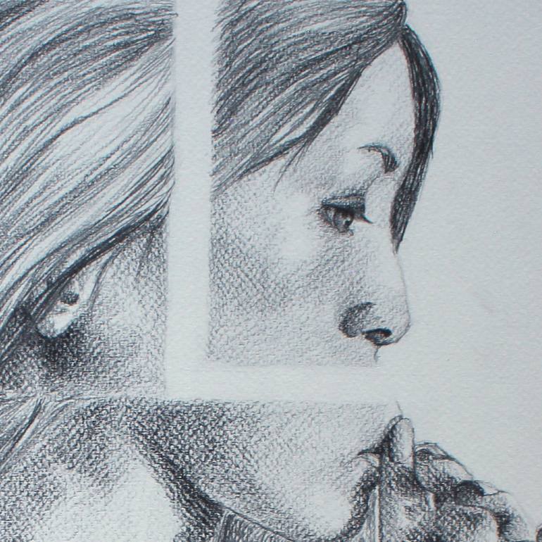 Original Portrait Drawing by Celeste von Solms