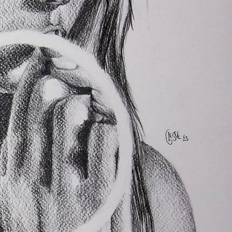 Original Fine Art Portrait Drawing by Celeste von Solms