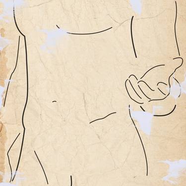 The Essence of Beauty No 6 - Digital Line Drawing thumb