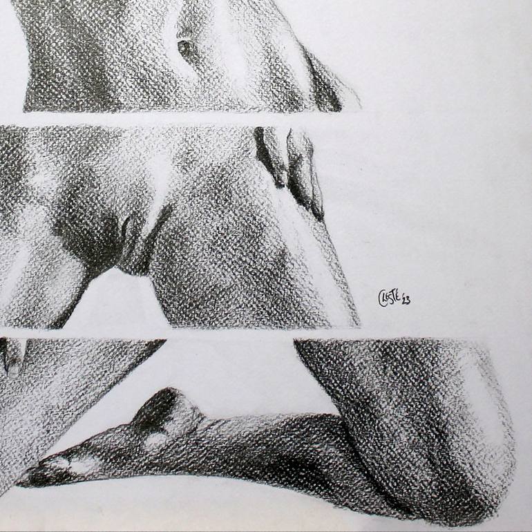 Original Figurative Nude Drawing by Celeste von Solms