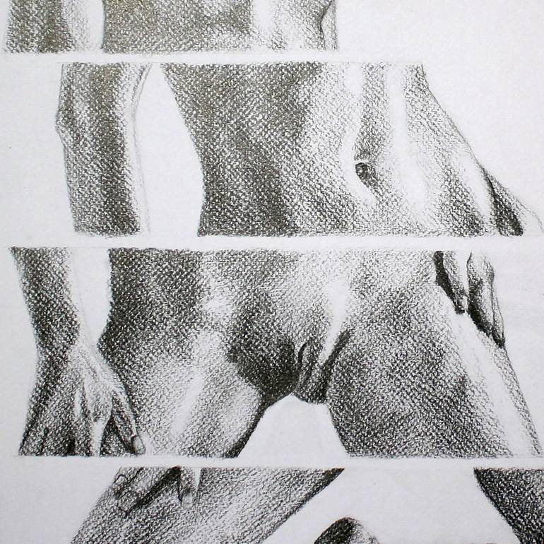 Original Figurative Nude Drawing by Celeste von Solms