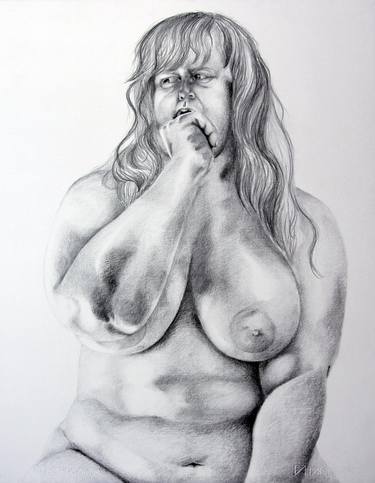 Original Figurative Nude Drawings by Celeste von Solms