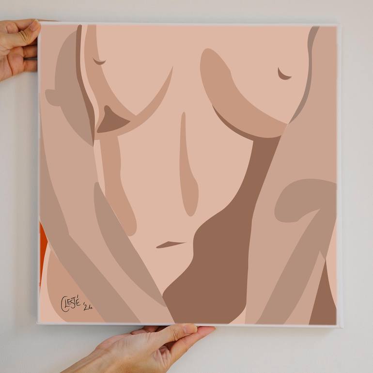 Original Pop Art Nude Digital by Celeste von Solms