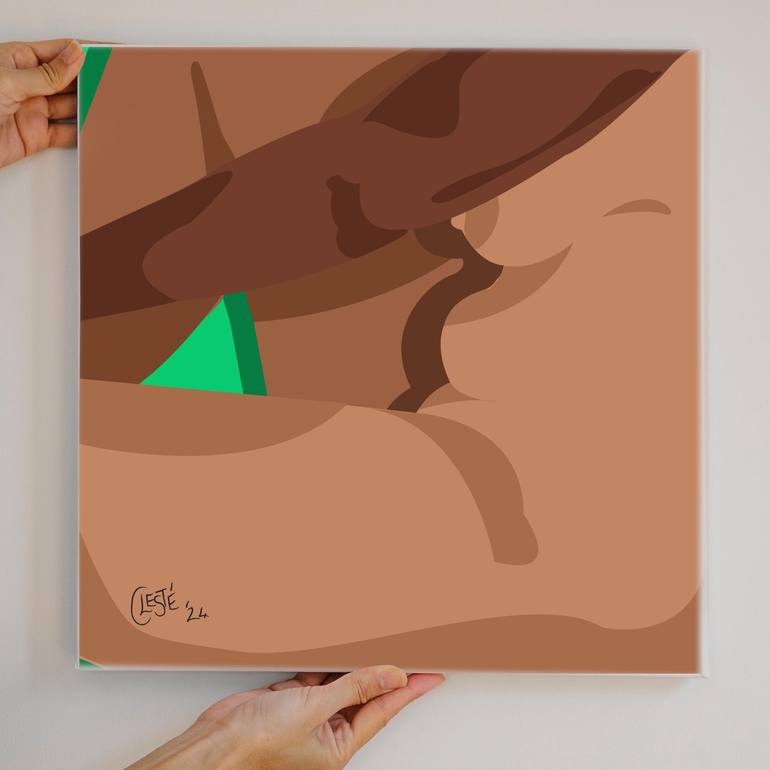 Original Pop Art Nude Digital by Celeste Von Solms