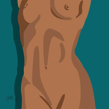 Original Pop Art Nude Digital by Celeste von Solms