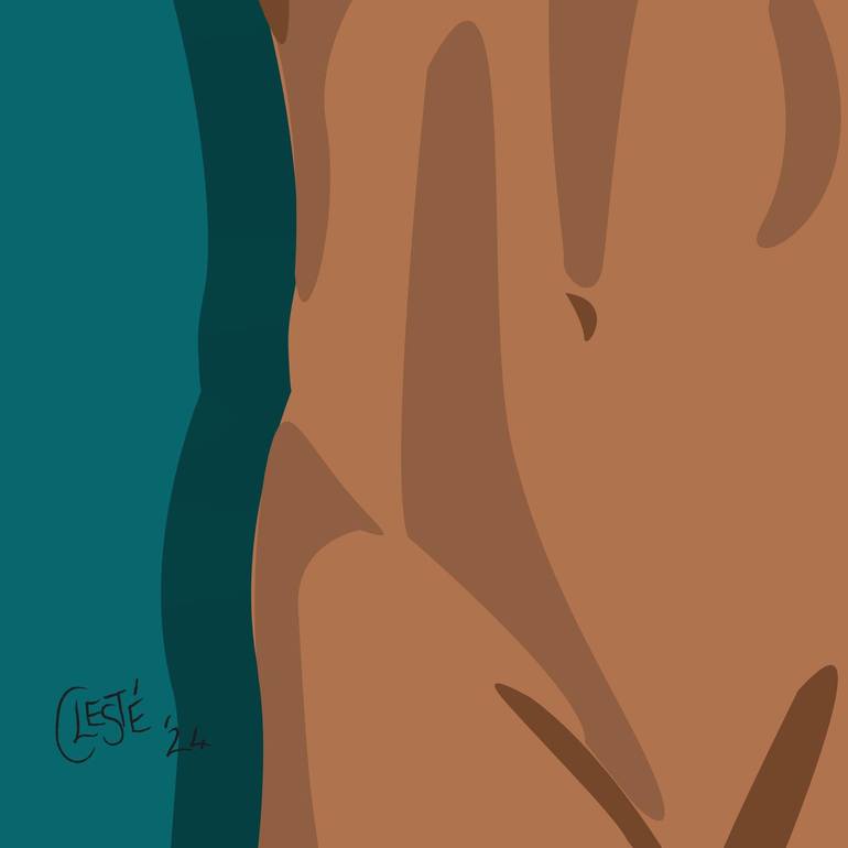 Original Pop Art Nude Digital by Celeste von Solms