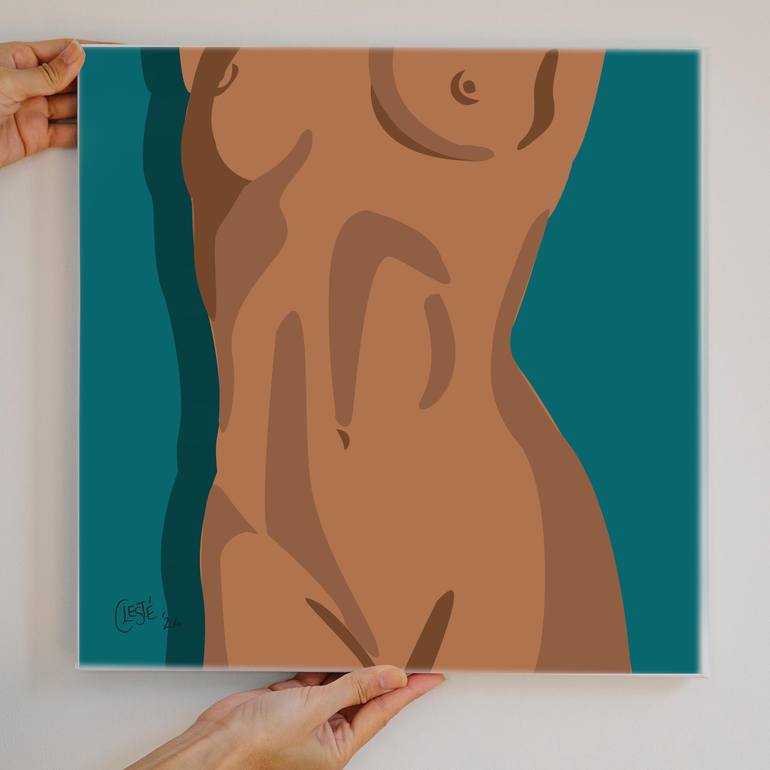 Original Pop Art Nude Digital by Celeste von Solms