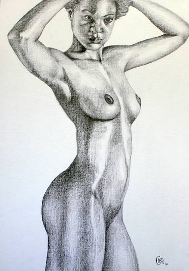 Beauty and the Body 1 - Hyper-Realistic Pencil Drawing thumb