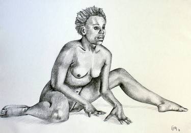 Original Portraiture Nude Drawings by Celeste von Solms