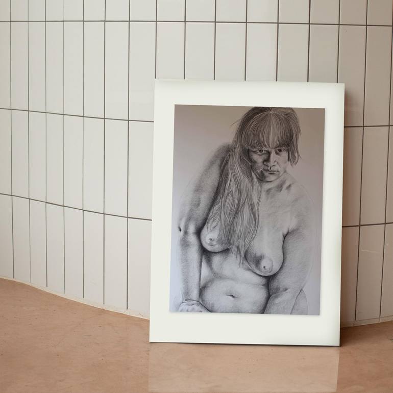 Original Figurative Nude Drawing by Celeste von Solms