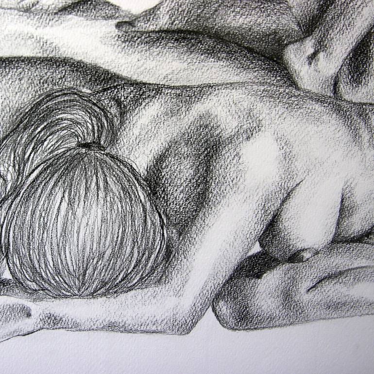 Original Figurative Nude Drawing by Celeste von Solms