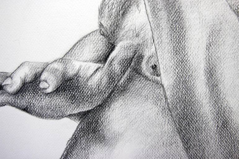 Original Realism Nude Drawing by Celeste von Solms