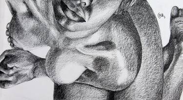 Original Figurative Nude Drawings by Celeste von Solms