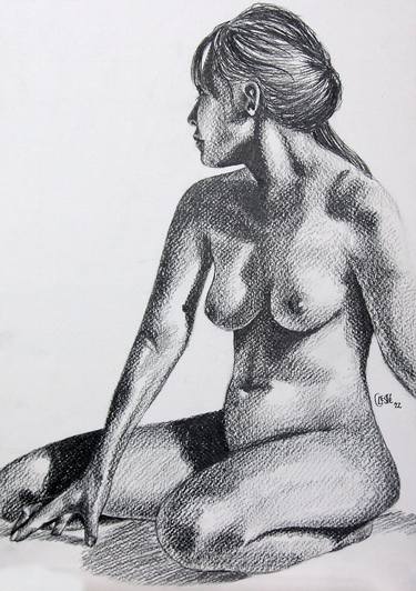 Original Fine Art Nude Drawings by Celeste von Solms