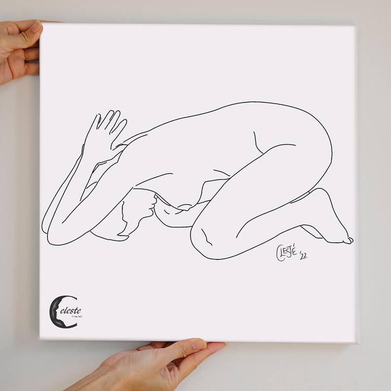 Original Illustration Nude Digital by Celeste von Solms