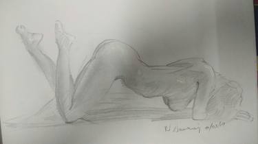 Print of Nude Drawings by Ram Raj