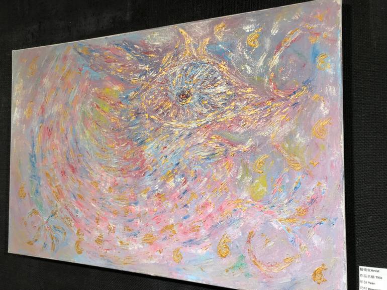 Original Abstract Fantasy Painting by Law Kam Wa