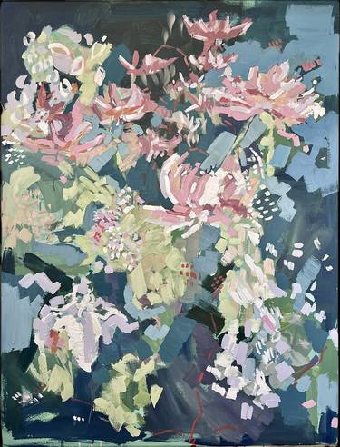Original Abstract Expressionism Botanic Paintings by Isabel Araneda