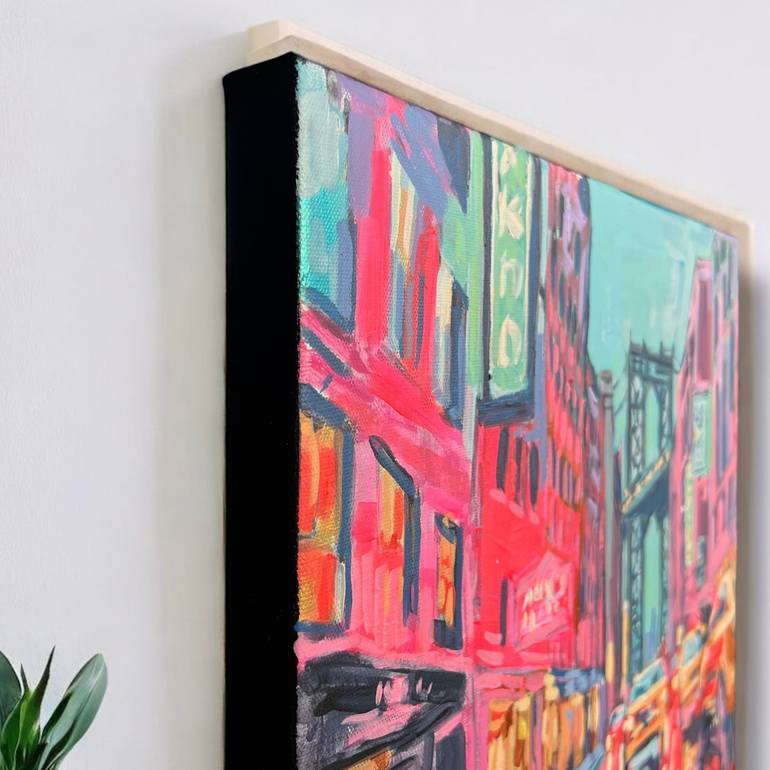 Original Contemporary Cities Painting by Isabel Margarita Araneda Urrutia