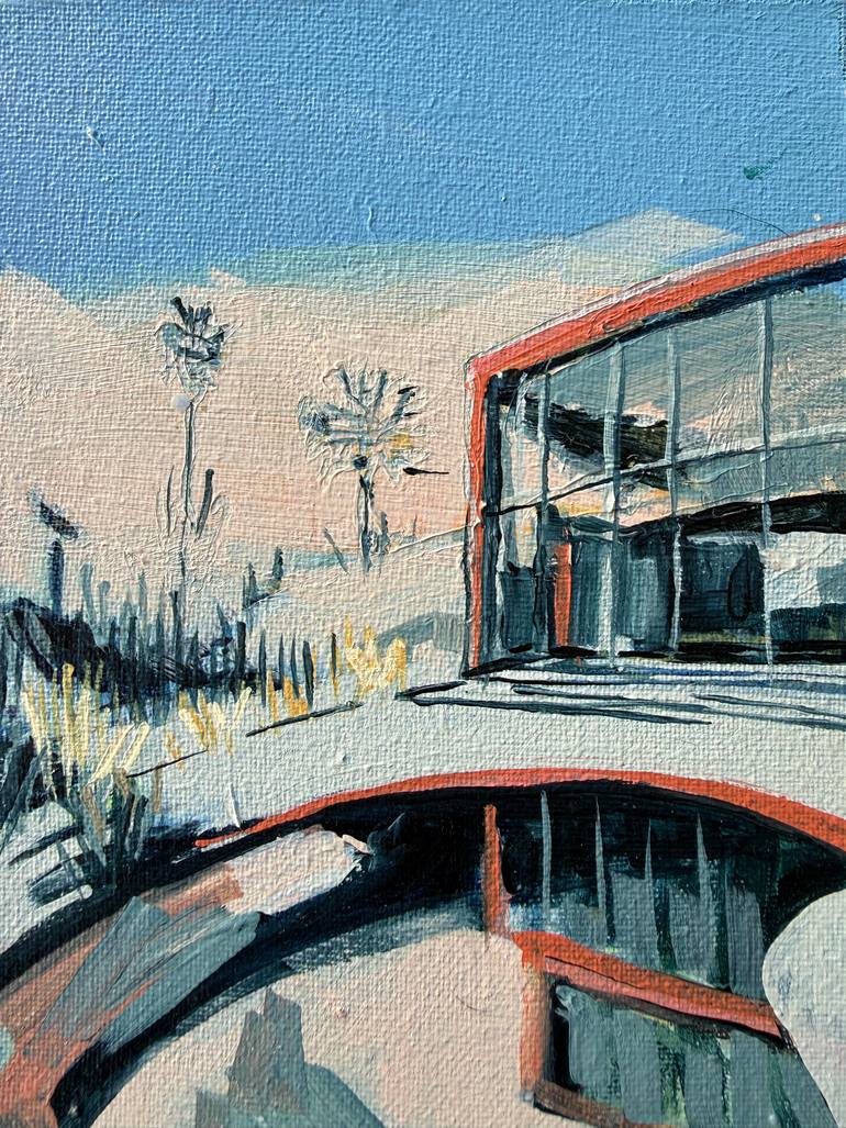 Original Architecture Painting by Isabel Araneda | Contemporary Art on Canvas | Desert Escape VI
