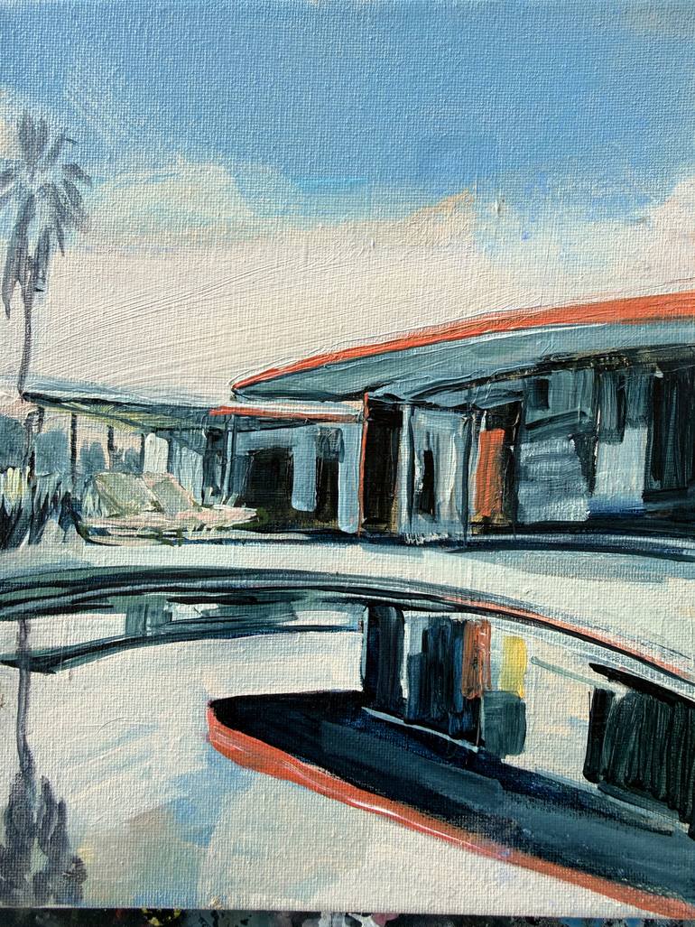 Original Architecture Painting by Isabel Araneda | Contemporary Art on Canvas | Desert Escape X